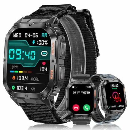 MEGALITH Smart Watch for Men Fitness Tracker Sports Smartwatch for Android iOS - Blood Pressure Health Monitor - Bluetooth Answer/Make Call - Image 2