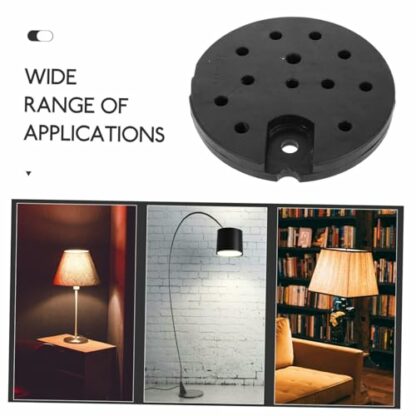 MOBUTOFU Lighting Weights Floor Lamps Table Lamp Weighted Accessory for Lamps Modern Lamp Base Weighted Holder for Lamps Floor Lamp Base Weight Rounded Light Chassis Lamp Bases Rubber Black 4 MOBUTOFU Lighting Weights Floor Lamps Table Lamp Weighted Accessory for Lamps Modern Lamp Base Weighted Holder for Lamps Floor Lamp Base Weight Rounded Light Chassis Lamp Bases Rubber Black - Image 4