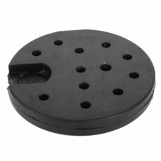 MOBUTOFU Lighting Weights Floor Lamps Table Lamp Weighted Accessory for Lamps Modern Lamp Base Weighted Holder for Lamps Floor Lamp Base Weight Rounded Light Chassis Lamp Bases Rubber Black