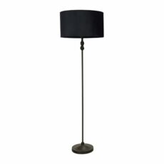 Maggie Black Floor Lamp Velvet Shade