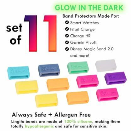 Magic Band Protectors | Multi-Color Smart Watch Security Bands | Made for Fitbit Charge, Charge HR, Garmin Vivofit, Disney Magic Band 2.0 & More (11 Pack) 6 Magic Band Protectors | Multi-Color Smart Watch Security Bands | Made for Fitbit Charge, Charge HR, Garmin Vivofit, Disney Magic Band 2.0 & More (11 Pack) - Image 6