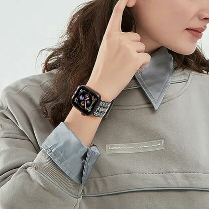 Meideli 2 Packs Straps Compatible with Apple Watch Strap, Elastic Smartwatch Stretchy Bands, Soft Sport Replacement Bracelet for iWatch Sery 8 7 6 SE 5 4 3 2 1SE 4 Meideli 2 Packs Straps Compatible with Apple Watch Strap, Elastic Smartwatch Stretchy Bands, Soft Sport Replacement Bracelet for iWatch Sery 8 7 6 SE 5 4 3 2 1SE - Image 4