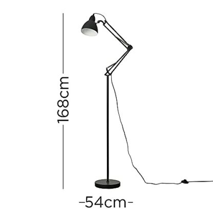 MiniSun Modern Metal Adjustable Reading Task/Study Desk/Craft Spotlight Floor Lamp - Image 3