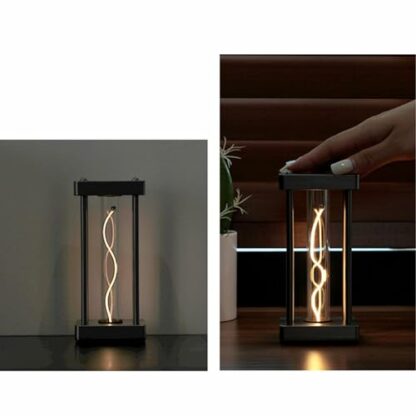 Minimalist Desk Lamp | Cordless LED Desk Lamp Rechargeable | Cordless Desk Lamp, Touch Control, Minimalist LED Table Lamp Ambient Light Mood Lighting for Bedroom, Beside, Nursery - Image 3