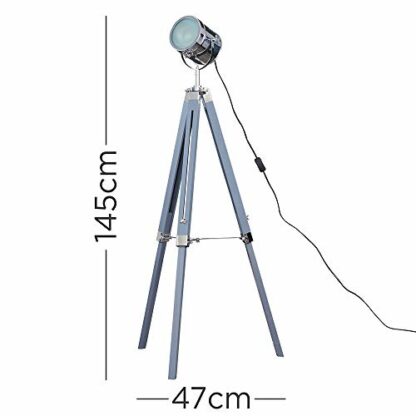 Modern Industrial Photography/Film Studio Style Adjustable Spotlight Tripod Floor Lamp - Image 3