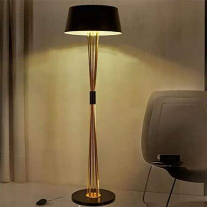 Modern Luxury Metal Black E27 Big Floor Lamp for Living Room Bedroom Project Lighting Standing Lamp White Gold Finish Bedside Lamp with Elegant Design and Adjustable Height - Image 3