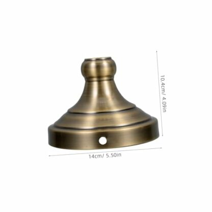 NULYLU Lamp Base Table Lamp Desk Light Craft Display Base Lamp Holder Base Round Light Stand Round Display Pedestal Table Base Craft Light Base Lamp Pedestal Lamp Stand Base Golden Iron - Image 3