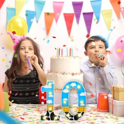 PEUTIER Light Up Number, Led Light Up Table Numbers Sign Cartoon Light Number for Party Decorative Led Number Lights for Kids Cartoon Story Party Birthday Party Decorations - Image 4