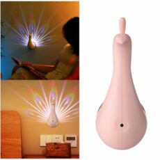 Peacock Wall Light,Peacock Projector Lamp,Remote Control Peacock Night Light,7 Color Peacock Desk Lamp,Decorative Lighting Projection Lamp,Colorful Atmosphere Light for Home