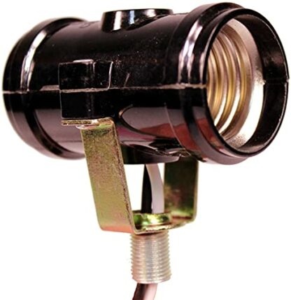 Projectpak Double Bulb Socket, 2-Light Twin Cluster Socket, Incandescent Lampholder, Medium Base E26 Phenolic Double Light Socket, with 1/8 IP Bracket, Wire Leads 2 Projectpak Double Bulb Socket, 2-Light Twin Cluster Socket, Incandescent Lampholder, Medium Base E26 Phenolic Double Light Socket, with 1/8 IP Bracket, Wire Leads - Image 2