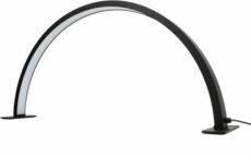 Puppal Half Moon Light for Nail Desk 16 inch 30w Nail Tech Light Nail Table Lamp with Wire Controller 3 Color 10 Brightness Touch Control Extension LED Light for Nails Tech, Stemless Dimming