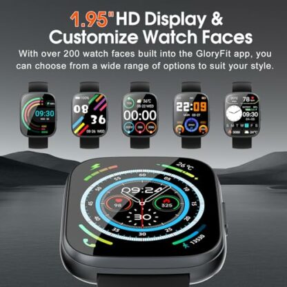 Puqo Smart Watch for Men Women Answer/Make Calls, 1.95" Fitness Watch with Hear Rate/Sleep Monitor, Fitness Tracker 110+ Sports Activity Trackers IP68 Waterproof Smartwatch for iOS Android - Image 4