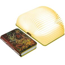 QXMGCBOK 3D Embossed Book Night Light, Folding Book Lamp,Decorative Faux Books Decor for Office, Book Lovers Unique Gifts for Men Woman Children