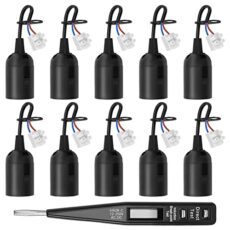 REAQUE 10pcs E27 Bulb Holder