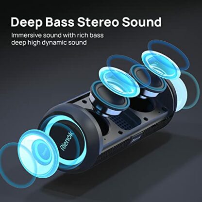 RIENOK Bluetooth Speaker Portable Wireless Bluetooth Speaker - Image 3