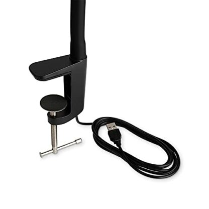 Reliable UberLight Flex 3200TL Task Light – LED Portable Desk Light with Clamp, USB Connection, 26.5” Flexible Gooseneck, 270° Rotational Head, 9 Light Settings, and up to 60,000 Hours of Use (Black) - Image 4
