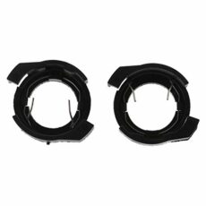 Riiichflowshop LED Light Bulbs Socket Adapter Standard Lamp Holder Base Converter Compatible for 2 H7 Lighting 2x Black