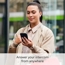 Ring Intercom + additional Quick Release Battery Pack by Amazon | Intercom upgrade, Two-Way Talk + All-new Echo Dot (5th generation) smart speaker with Alexa | Charcoal