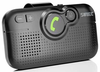 SUNITEC Hands Free Car Phone Kit Bluetooth 5.0, AUTO Power ON, Support Siri Assistant, Voice Guidance, Wireless Handsfree Bluetooth Car Kit with Visor Clip - BC980SA 2 SUNITEC Hands Free Car Phone Kit Bluetooth 5.0, AUTO Power ON, Support Siri Assistant, Voice Guidance, Wireless Handsfree Bluetooth Car Kit with Visor Clip - BC980SA - Image 2