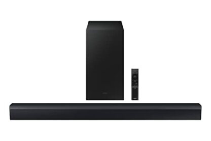 Samsung C430 2.1ch 270W Soundbar Speaker (2023) - Bluetooth Soundbar with 4 Speakers, Bass Boost 6.5" Subwoofer, 3D Wireless Surround Sound, Smart Game Mode, Adaptive Audio & Wall Mount Kit Included - Image 3