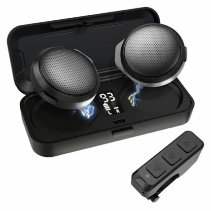 Ski Helmet Speakers, Moman HA1 TRUE Wireless 5.3 Motorcycle Helmet Headset with Remote Control Voice Assistant Charging Case, Motorbike-Helmet-Wireless-Snowboard-Headphones - Image 2