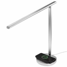 Smart LED Desk Lamp - Dimmable Eye Caring Table Lamp with Touch Control, Wireless Charging - Bedside Reading Lamp with 3 Lighting Modes - Adjustable Desk Light for Home Office Bedroom Streamed