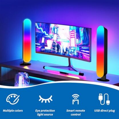 Smart LED Light Bar, Alexa Compatible Desk Lamp with 16 RGB Colors, WiFi Control & Music Sync, Adjustable Lighting for Home Office, Gaming, and Bedroom Decoration - Image 4