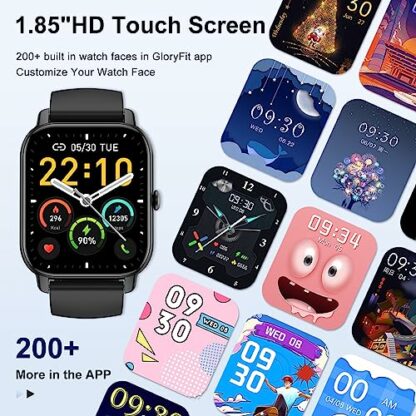 Smart Watch Answer/Make Calls, 1.85" Smart Watches for Women and Men, Fitness Watch SpO2/Heart Rate/Sleep Monitor, 112 Sport Modes, Calorie/Step Counter, IP7 Waterproof Fitness Tracker for Android iOS - Image 3