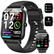 Smart Watch Answer/Make Calls, 1.85" Smart Watches for Women and Men, Fitness Watch SpO2/Heart Rate/Sleep Monitor, 112 Sport Modes, Calorie/Step Counter, IP7 Waterproof Fitness Tracker for Android iOS