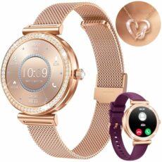 Smart Watch Women Smartwatch Sport: 1.27'' Fitness Watch Bluetooth Call with Heart Rate Blood Pressure SpO2 Sleep Monitor 110+ Sports Modes IP68 Waterproof Step Counter Fitness Tracker for Android iOS