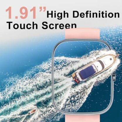 Smart Watch for Men Women, 1.91" Smart Watches Answer/Make Calls, Fitness Watch with Heart Rate/Sleep Monitor, 100+ Sport Activity Tracker Step Counter, IP68 Waterproof Fitness Tracker for Android iOS - Image 3