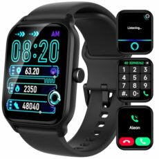 Smart-Watch-for-Men-Women-Answer/Make-Call - Alexa Built-in 1.8" Screen Smartwatch with Heart Rate/SpO2/Stress/Sleep Monitor, Fitness Watch with Step Counter, Notification Mens Watch for IOS/Android