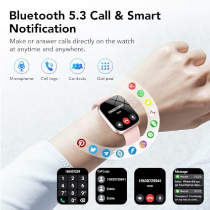 Smart Watch for Men Women Answer/Make Calls, 1.91" Touch Screen Smartwatch, Fitness Watch with Step Counter, Heart Rate Sleep Monitor, 100+Sports Modes, IP68 Waterproof Smart Watches for Android iOS 3 Smart Watch for Men Women Answer/Make Calls, 1.91" Touch Screen Smartwatch, Fitness Watch with Step Counter, Heart Rate Sleep Monitor, 100+Sports Modes, IP68 Waterproof Smart Watches for Android iOS - Image 3