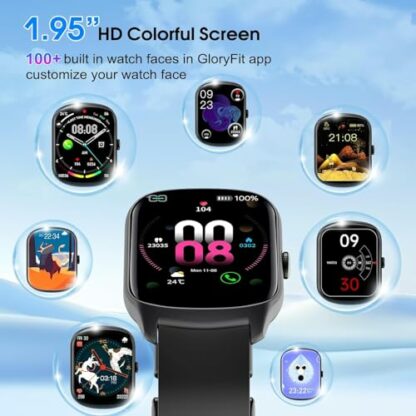 Smart Watch for Men Women Answer/Make Calls, 1.95" Curved Screen Smartwatch with Heart Rate Sleep Monitor, Fitness Watch - Image 4
