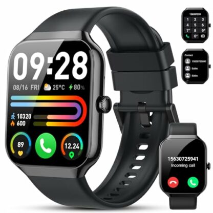 Smart Watch for Men Women Answer/Make Calls, 1.96" Fitness Watch, Fitness Tracker with Heart Rate Sleep Monitor, Step Counter, 110+ Sports Activity Trackers, IP68 Waterproof Smartwatch for Android iOS - Image 2