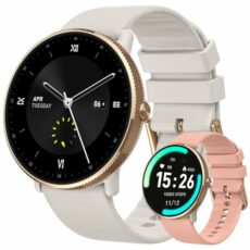 Smartwatch Women's Men's Fitness Watch: Waterproof Bluetooth Call Answer Digital Smart Watch Tracker Heart Rate Monitor Spo2 Sports Calorie Pedometer for Android iOS Phone