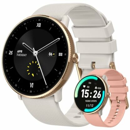 Smartwatch Women's Men's Fitness Watch: Waterproof Bluetooth Call Answer Digital Smart Watch Tracker Heart Rate Monitor Spo2 Sports Calorie Pedometer for Android iOS Phone - Image 2