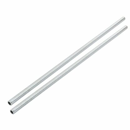 Sourcingmap Lamp Pipe Nipple, M10 Thread 420mm Length Hollow Lamps Repair Part Hardware for Lamp Lights, Zinc Plated Silver Tone, Pack of 2 2 Sourcingmap Lamp Pipe Nipple, M10 Thread 420mm Length Hollow Lamps Repair Part Hardware for Lamp Lights, Zinc Plated Silver Tone, Pack of 2 - Image 2