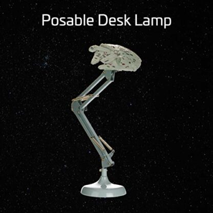 Star Wars Millennium Falcon Posable Desk Lamp - Officially Licensed Disney Star Wars Merchandise - Star Wars Light Decor and Gifts for Men | Paladone, Silver - Image 4