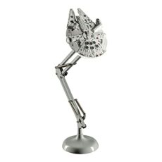 Star Wars Millennium Falcon Posable Desk Lamp - Officially Licensed Disney Star Wars Merchandise - Star Wars Light Decor and Gifts for Men | Paladone, Silver