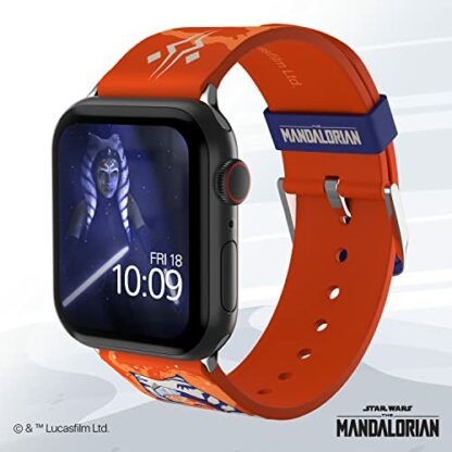 Star Wars: The Mandalorian – Ahsoka Tano Smartwatch Strap – Officially Licensed, Compatible with Every Size & Series of Apple Watch (watch not included) 3 Star Wars: The Mandalorian – Ahsoka Tano Smartwatch Strap – Officially Licensed, Compatible with Every Size & Series of Apple Watch (watch not included) - Image 3