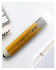 Suck UK Pencil Light | Table Lamp & Rechargeable Lamp | Desk Accessories & Desk Lamps Office | Cordless Lamp & Bedside Table Lamp | Table Lamps for Bedroom & Office Desk Accessories | Yellow