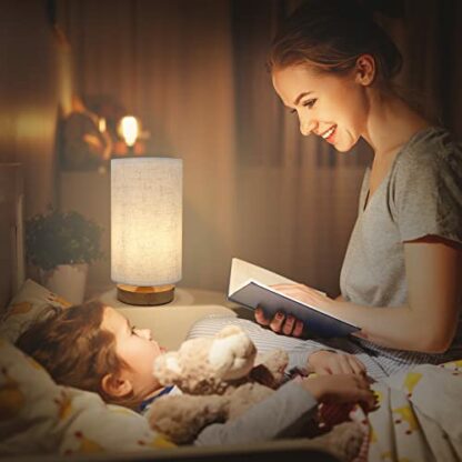 TAIKOUL 2-Piece Touch Bedside Lamp, Dimmable E14 LED Desk Lamp with 3 Colour Temperatures - Image 4