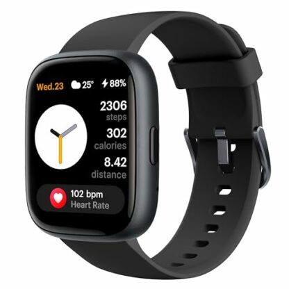 TOOBUR Smart Watch for Women Men, Alexa Built-in, Answer/Make Calls, 1.83" Fitness Tracker Watch with Heart Rate Monitor, Sleep Tracker, Pedometer, IP68 Waterproof Smartwatch Compatible Android iOS - Image 2