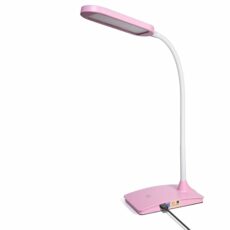 TW Lighting IVY-40PK The IVY LED Desk Lamp with USB Port, 3-Way Touch Switch, Pink