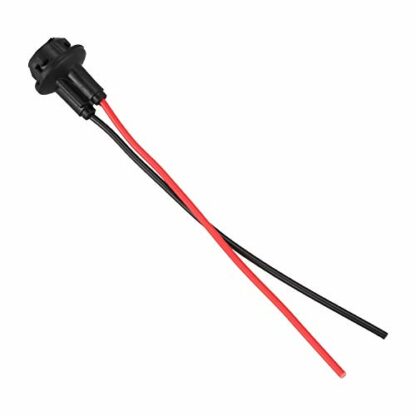 Uooduby 10x T10 W5W 168 194 Lamp holder Socket glass base lamp Socket DIY, Black - Image 3