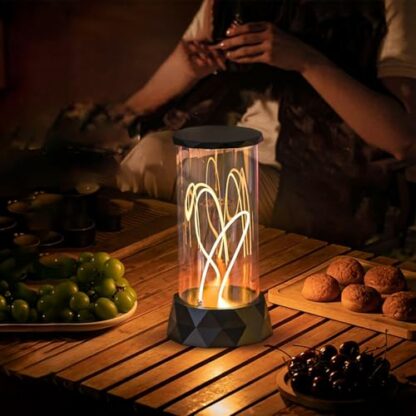 Uoqpty Quantum Night Light | Minimalist Portable Table Lamp | Rechargeable Minimalist Portable Table Lamp, Adjustable Magnetic LED Table Lamp for Workbench, Reading - Image 4