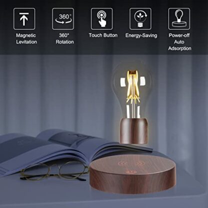 VGAzer Magnetic Levitating Floating Wireless LED Light Bulb Desk Lamp for Unique Gifts, Room Decor, Night Light, Home Office Decor Desk Tech Toys 3 VGAzer Magnetic Levitating Floating Wireless LED Light Bulb Desk Lamp for Unique Gifts, Room Decor, Night Light, Home Office Decor Desk Tech Toys - Image 3