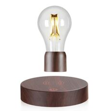 VGAzer Magnetic Levitating Floating Wireless LED Light Bulb Desk Lamp for Unique Gifts, Room Decor, Night Light, Home Office Decor Desk Tech Toys