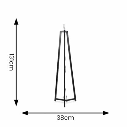 ValueLights Lottie Tripod Floor Lamp Base - Image 4